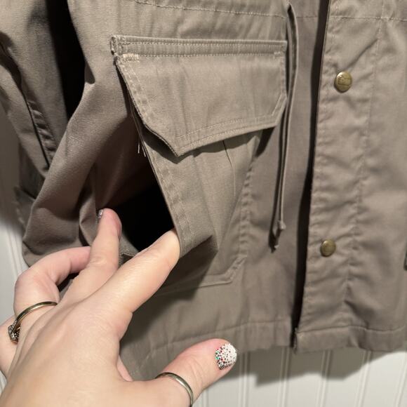 Vintage Woolrich Taupe Chore Coat Size Large - Picture 3 of 6